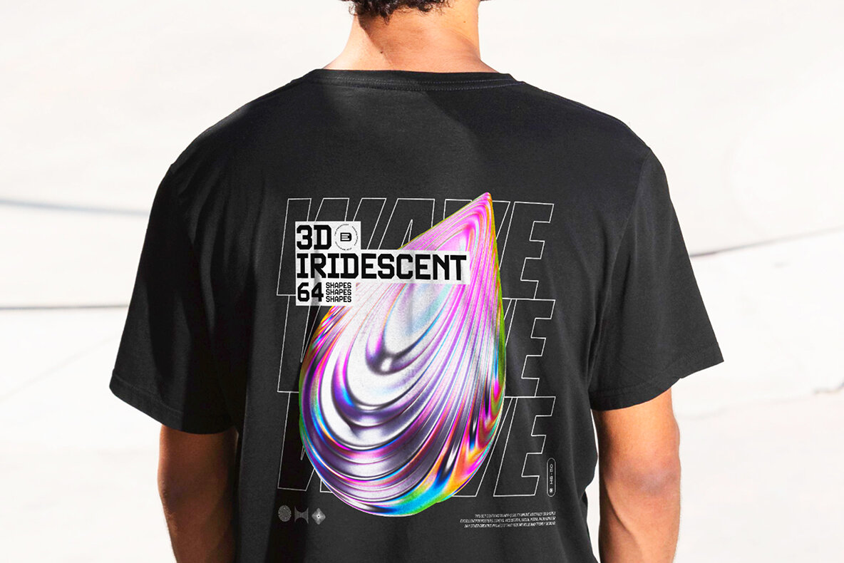3D Iridescent HD Shapes 4
