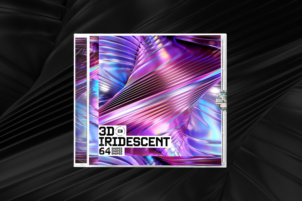 3D Iridescent HD Shapes 6