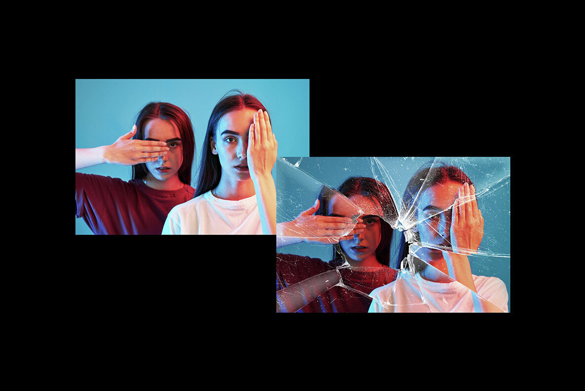 Broken Glass Photo Effect 2