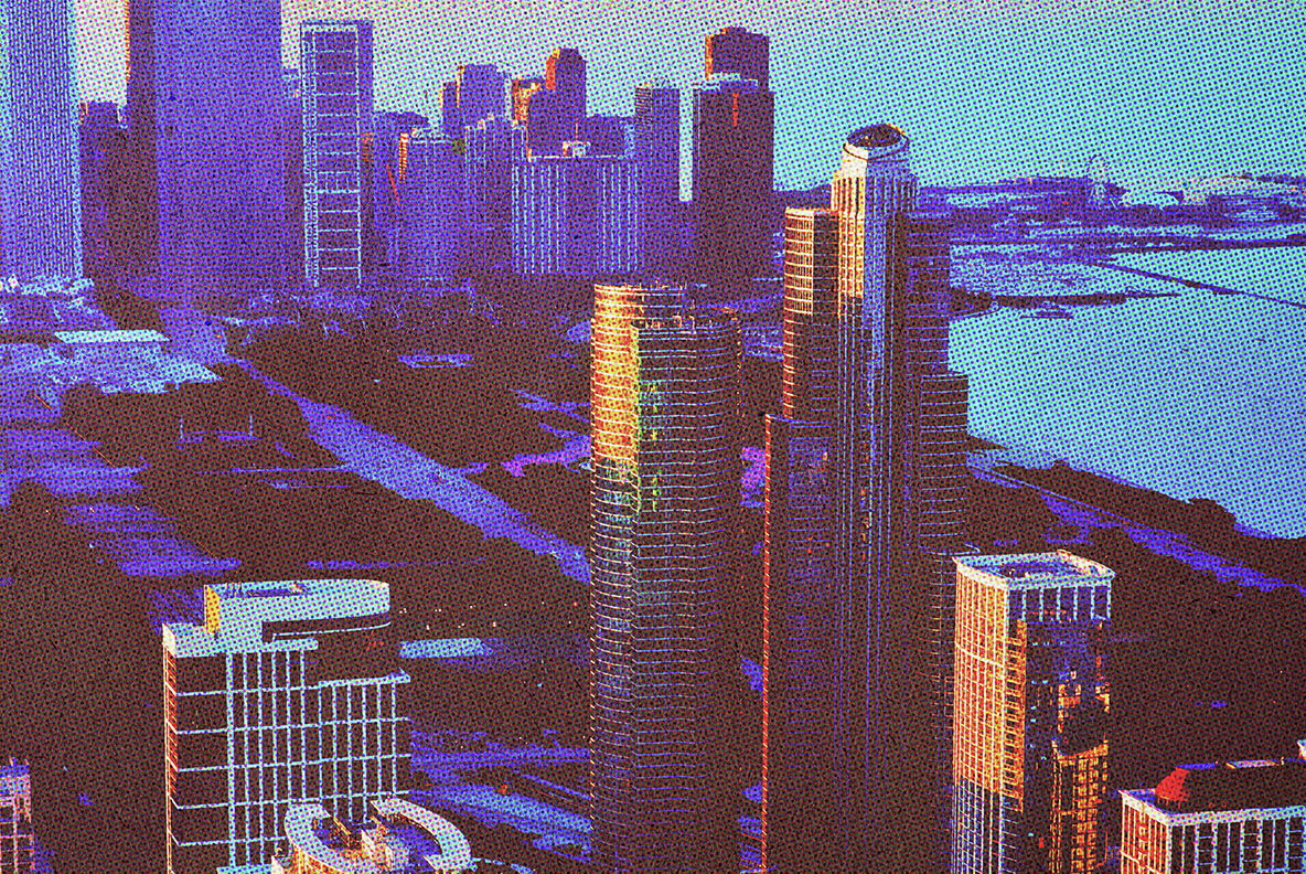 Vintage Halftone Postcard Photo Effect 6