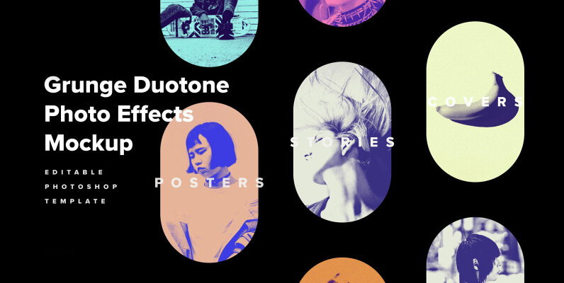 Grunge Duotone Photo Effects Pack