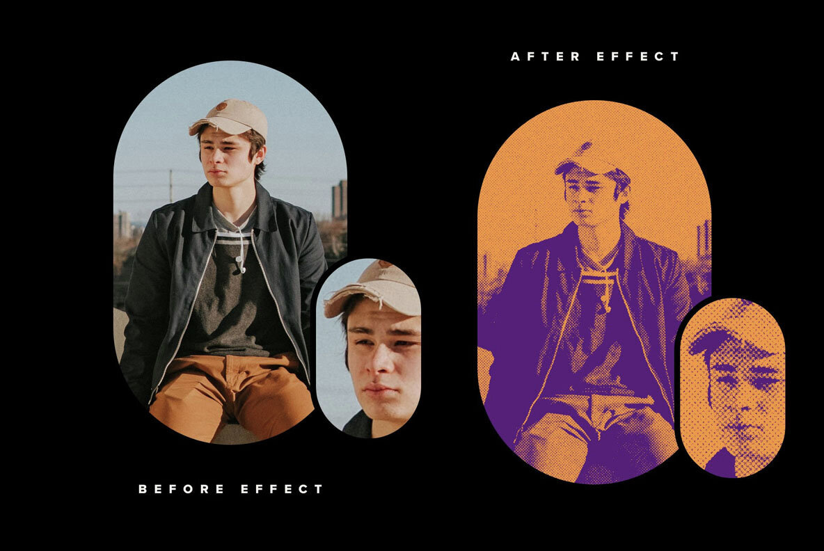 Grunge Duotone Photo Effects Pack 3