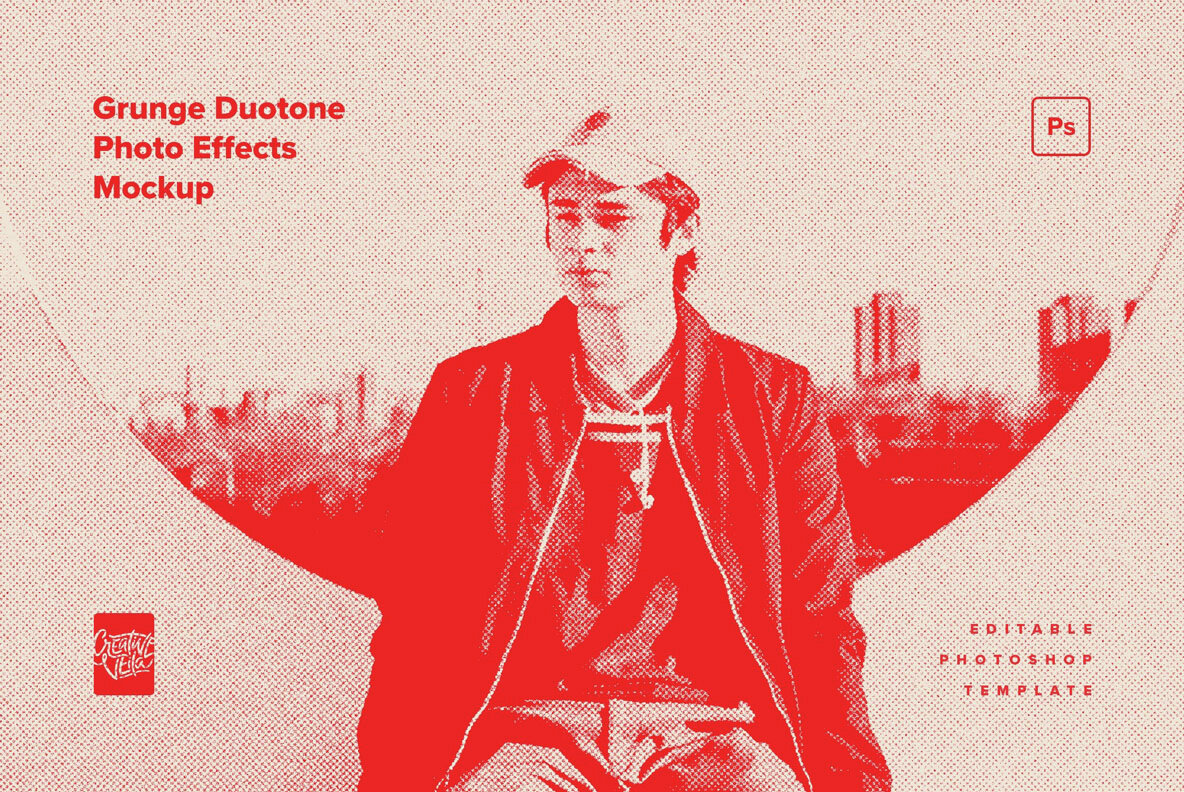 Grunge Duotone Photo Effects Pack 7