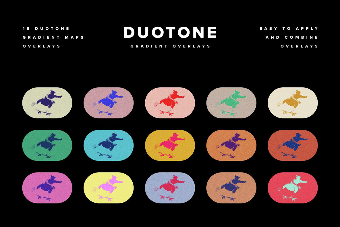 Grunge Duotone Photo Effects Pack 8