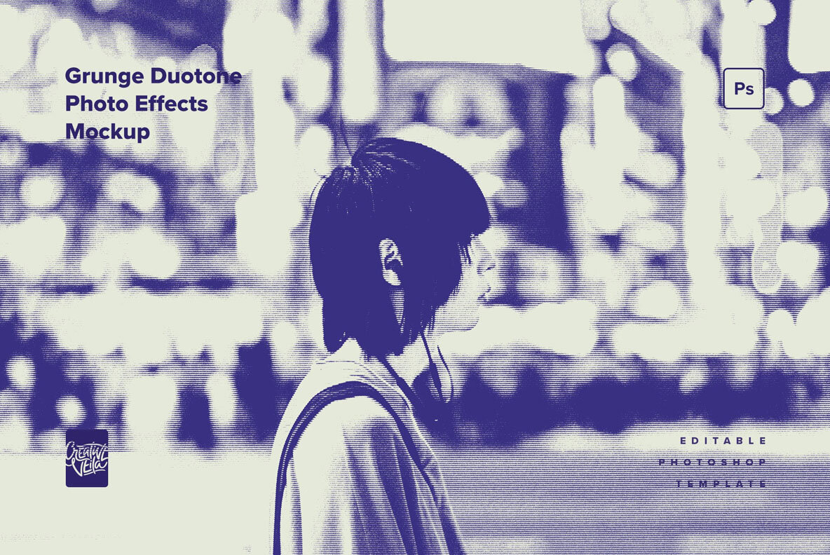 Grunge Duotone Photo Effects Pack 9