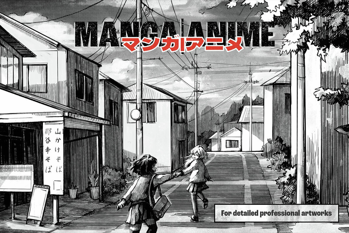 Manga And Anime Brushes Starter Pack For Illustrator 3