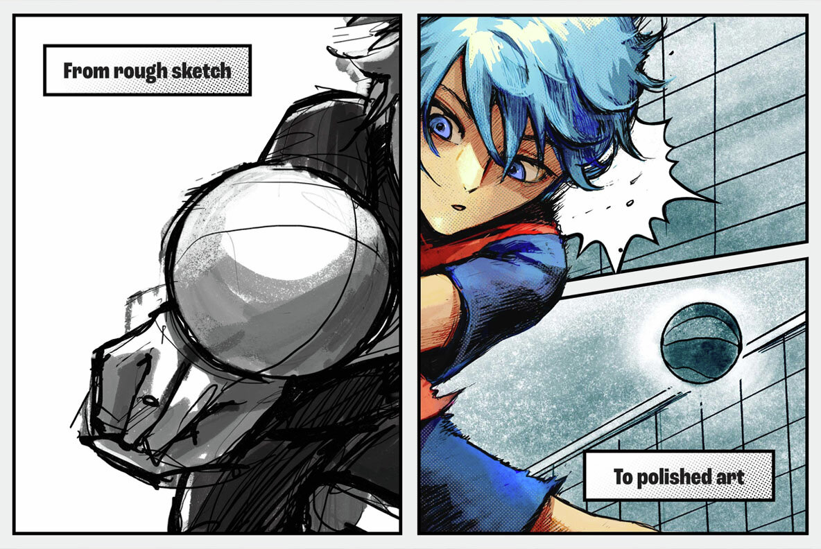 Manga And Anime Brushes Starter Pack For Illustrator 5