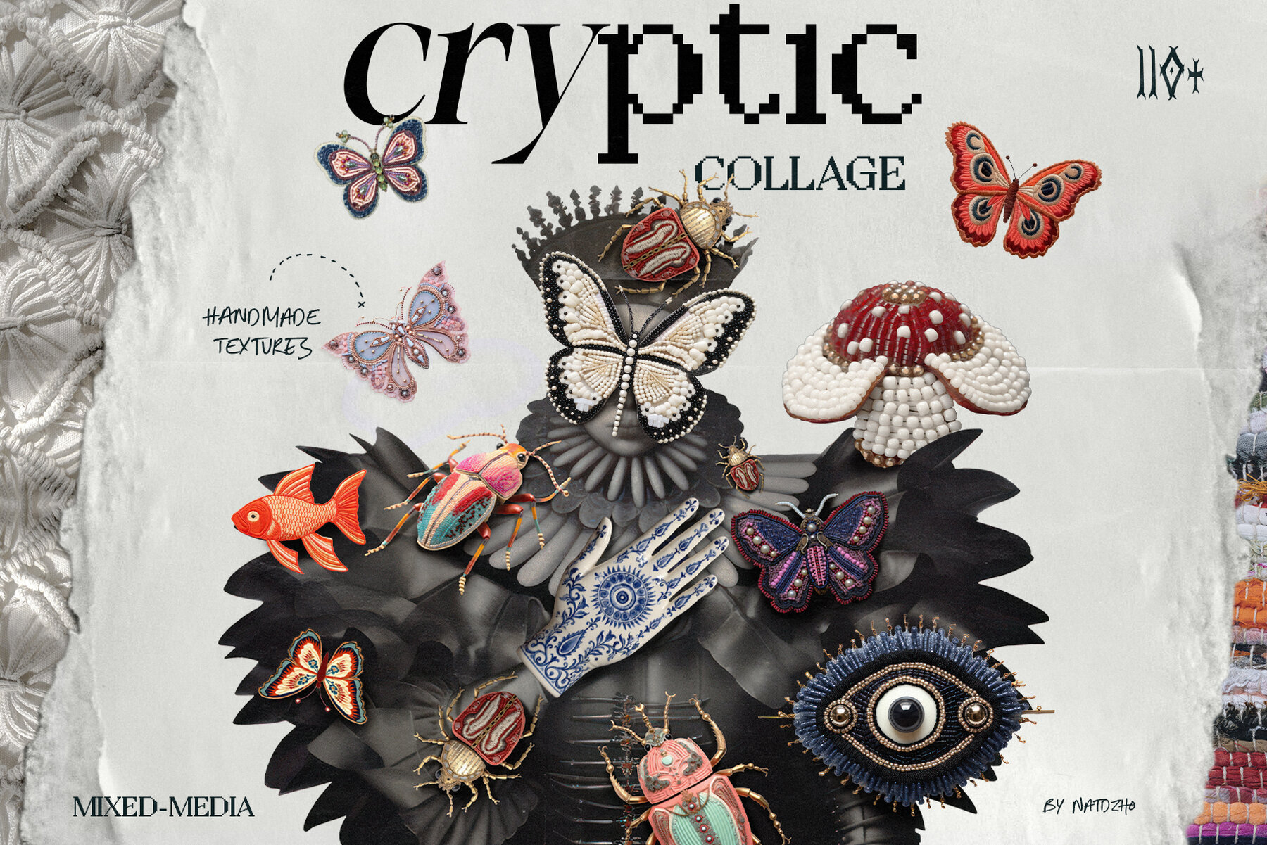 Cryptic Mixed Media Collage 1