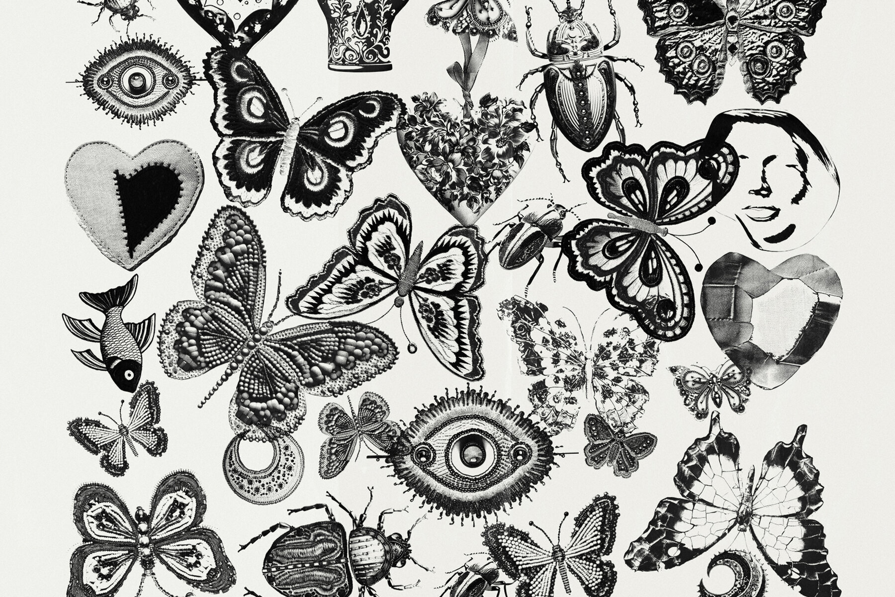 Cryptic Mixed Media Collage 2