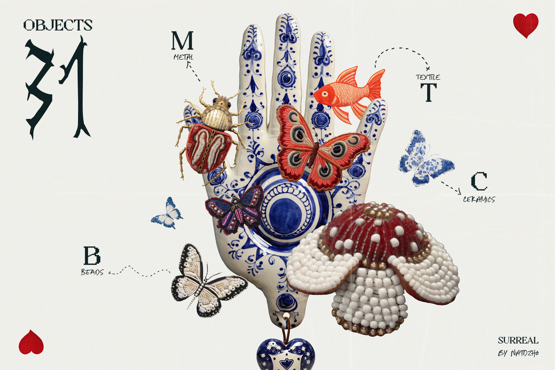 Cryptic Mixed Media Collage 7