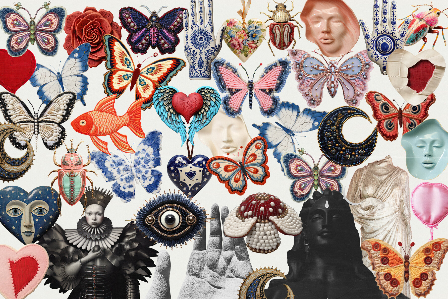 Cryptic Mixed Media Collage 8