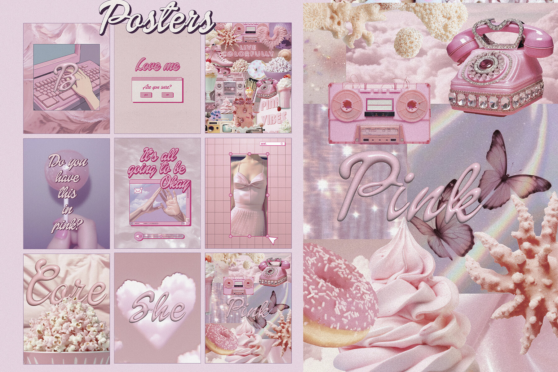 Barbiecore Graphic pack 2