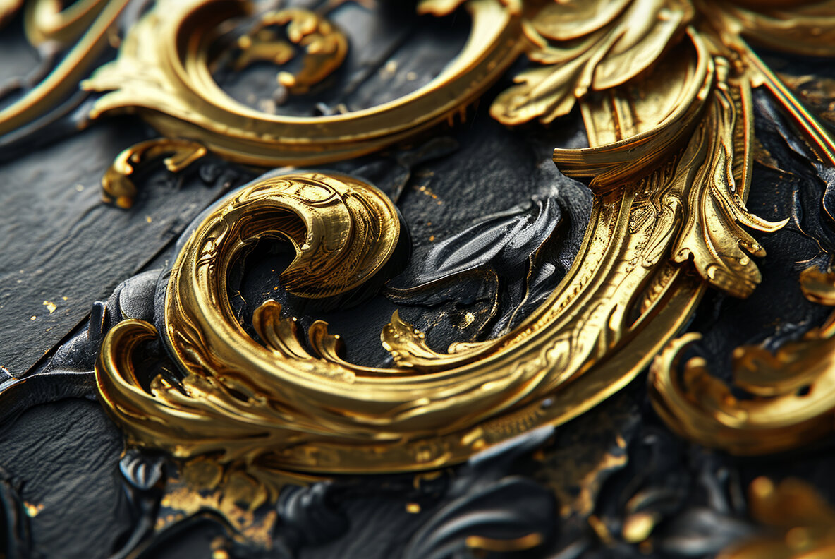 Art Nouveau Gold Patterns 8