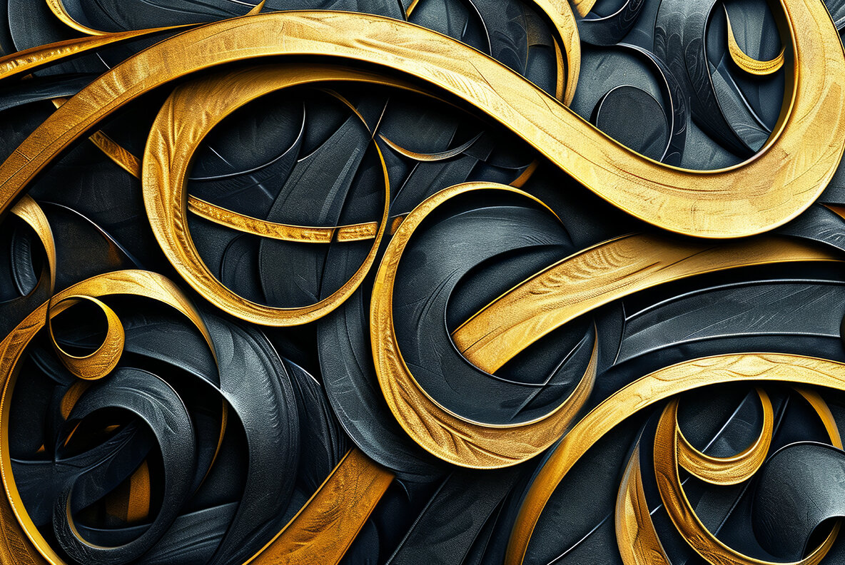 Art Nouveau Gold Patterns 9