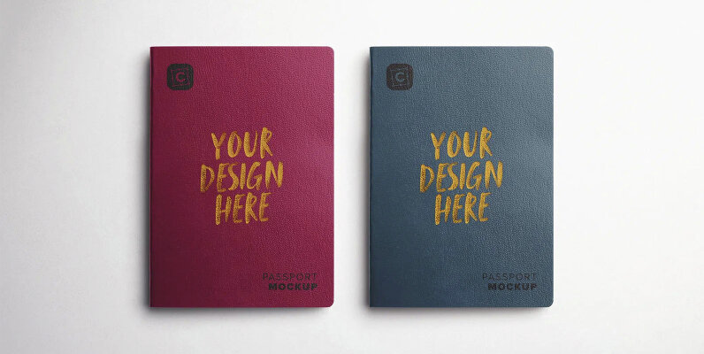 Passport Cover Mockup