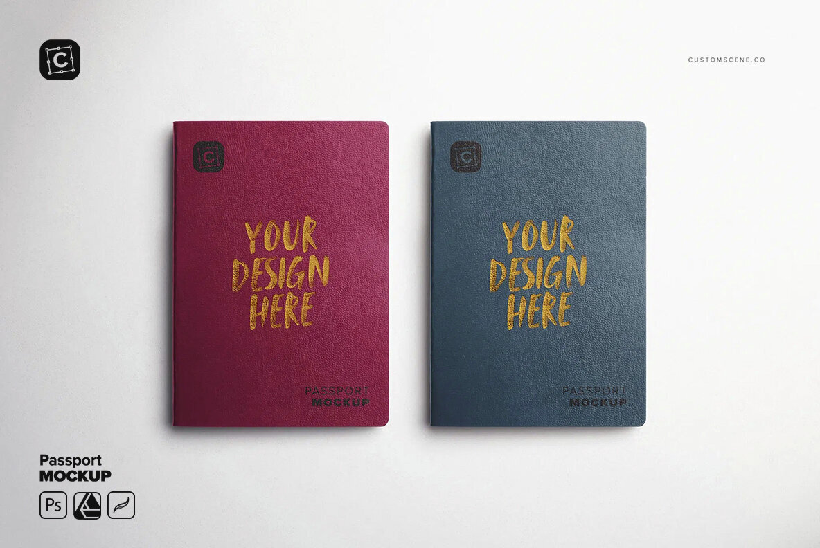 Passport Cover Mockup 1