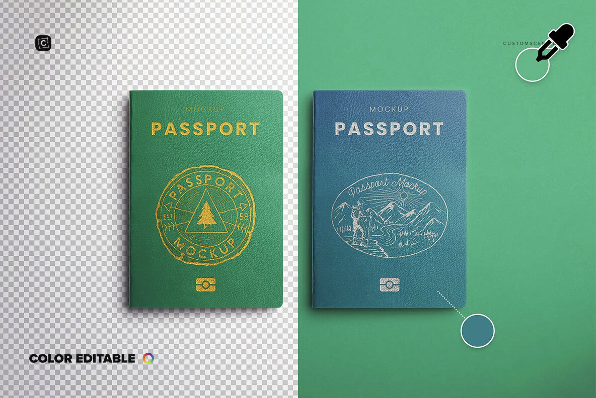 Passport Cover Mockup 5