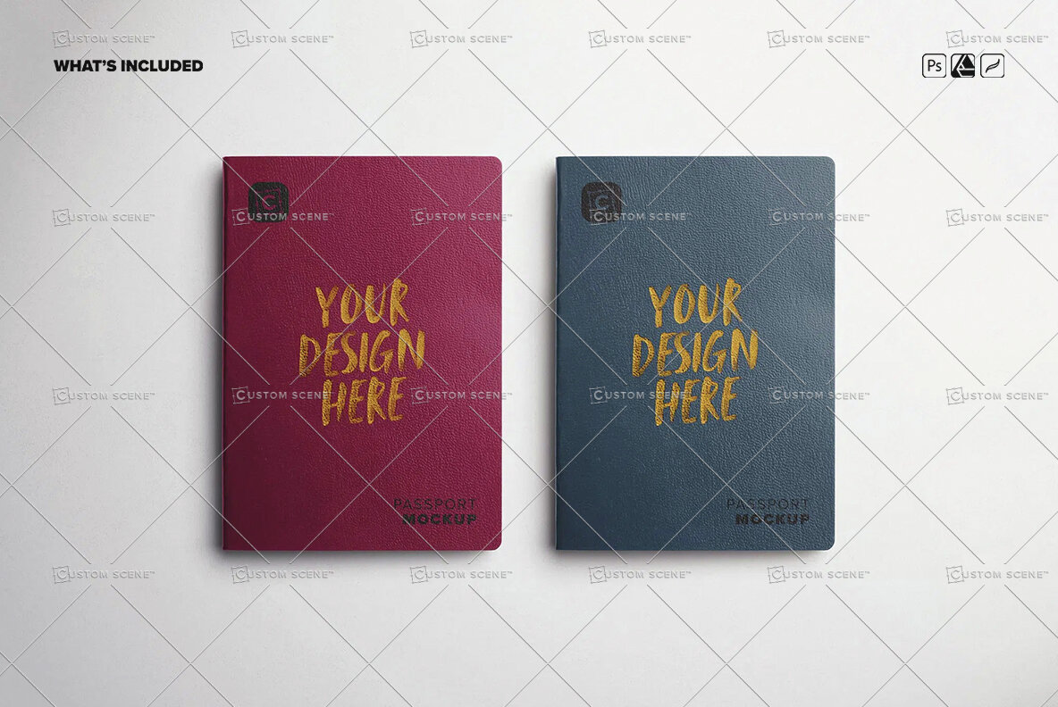 Passport Cover Mockup 8
