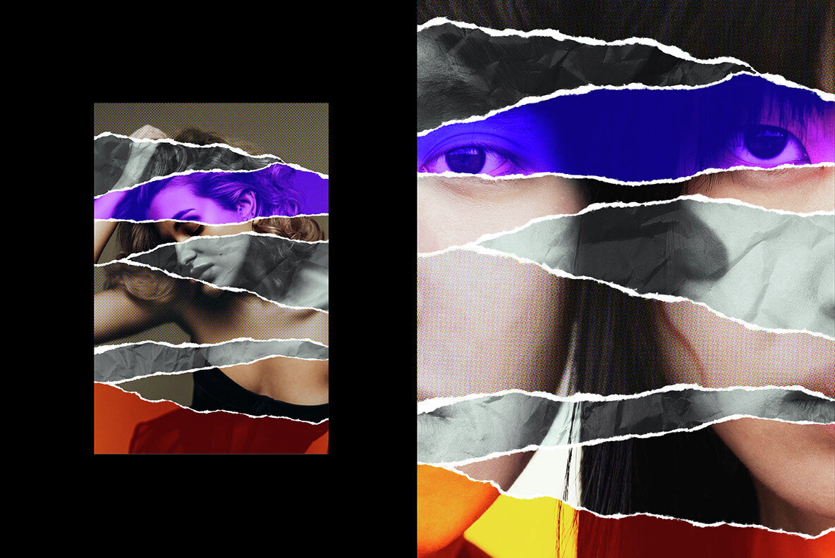 Torn   Ripped Paper Photo Effect 3