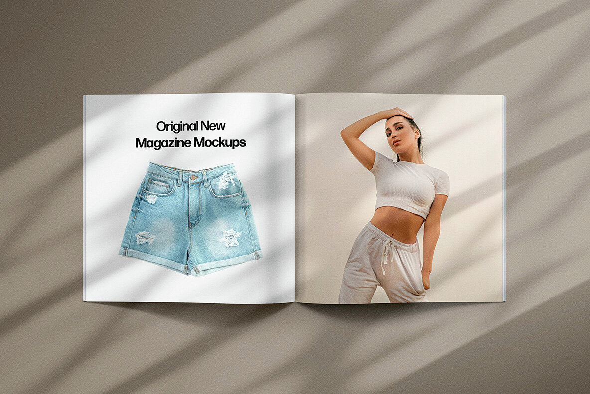 Square Magazine Mockups Collection 4