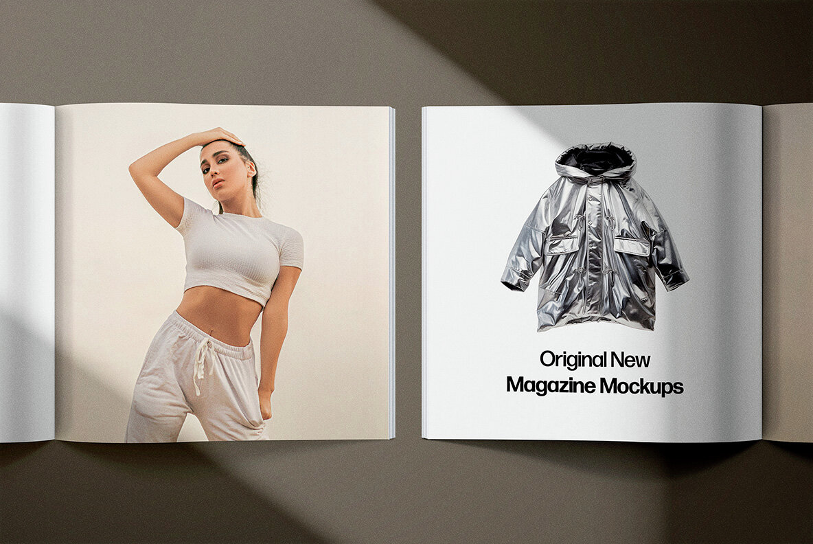 Square Magazine Mockups Collection 8