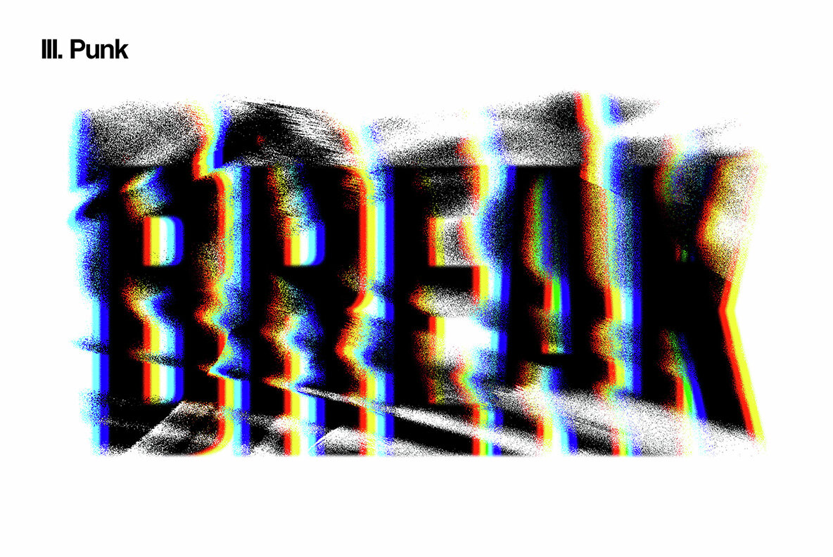Glitch Distortion Text Effects Collection 4