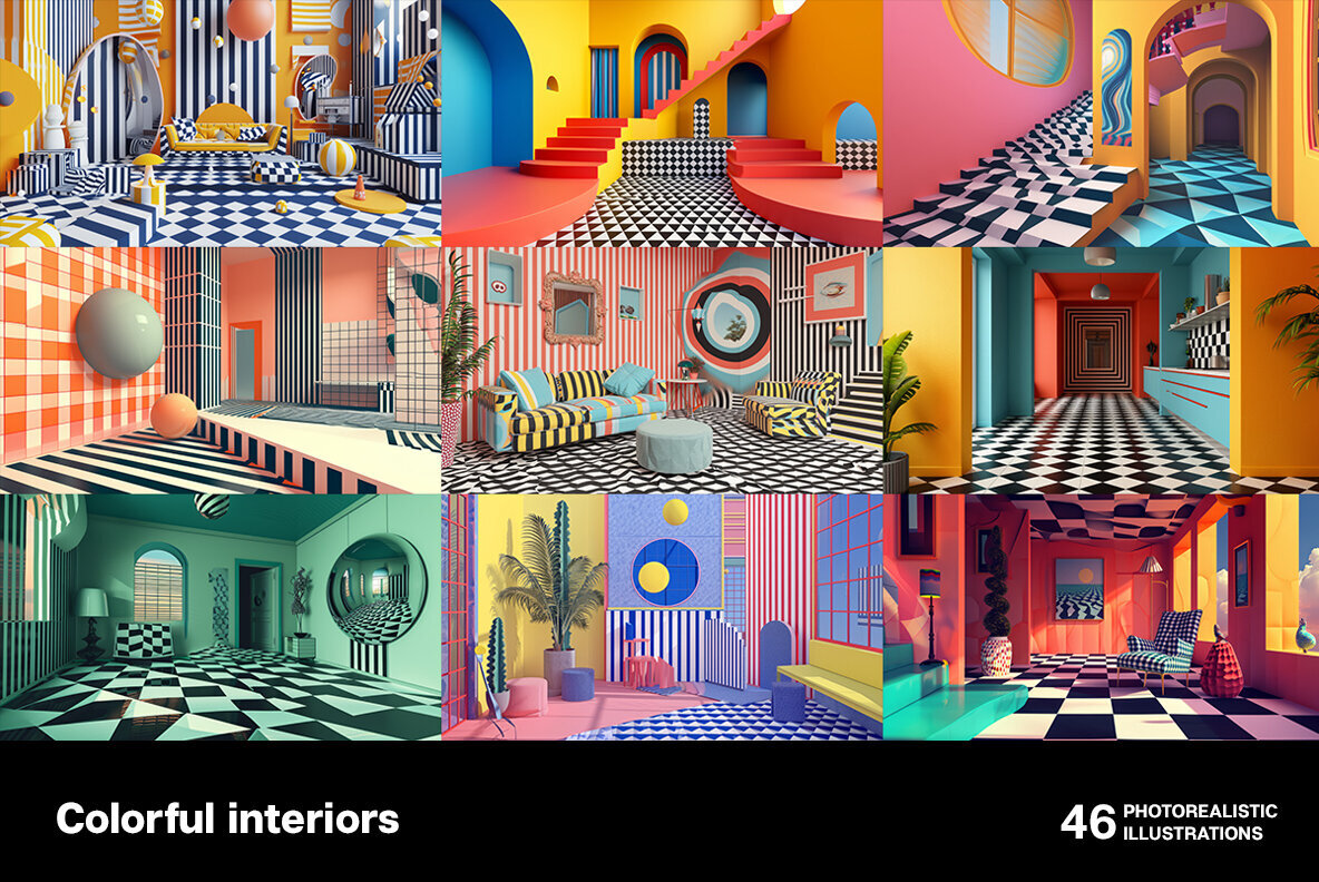 Colorful interiors 3