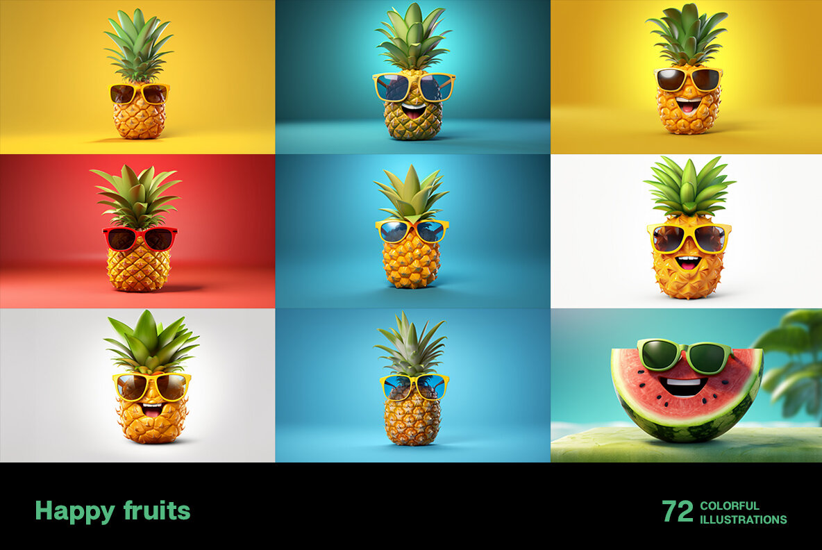 Happy Fruits 8