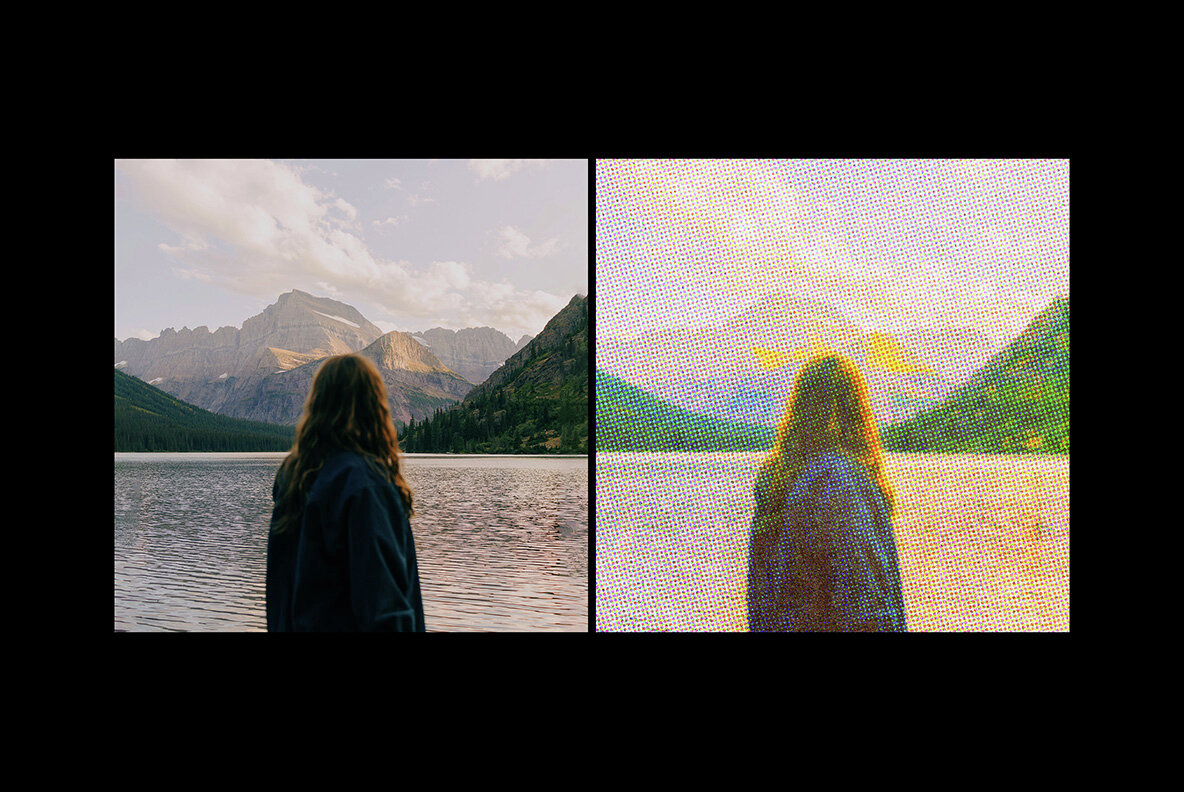 Vintage Magazine Halftone Photo Effect 5