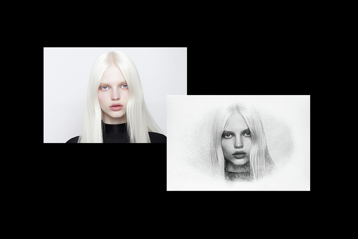 Pencil Drawing Photo Effect 6