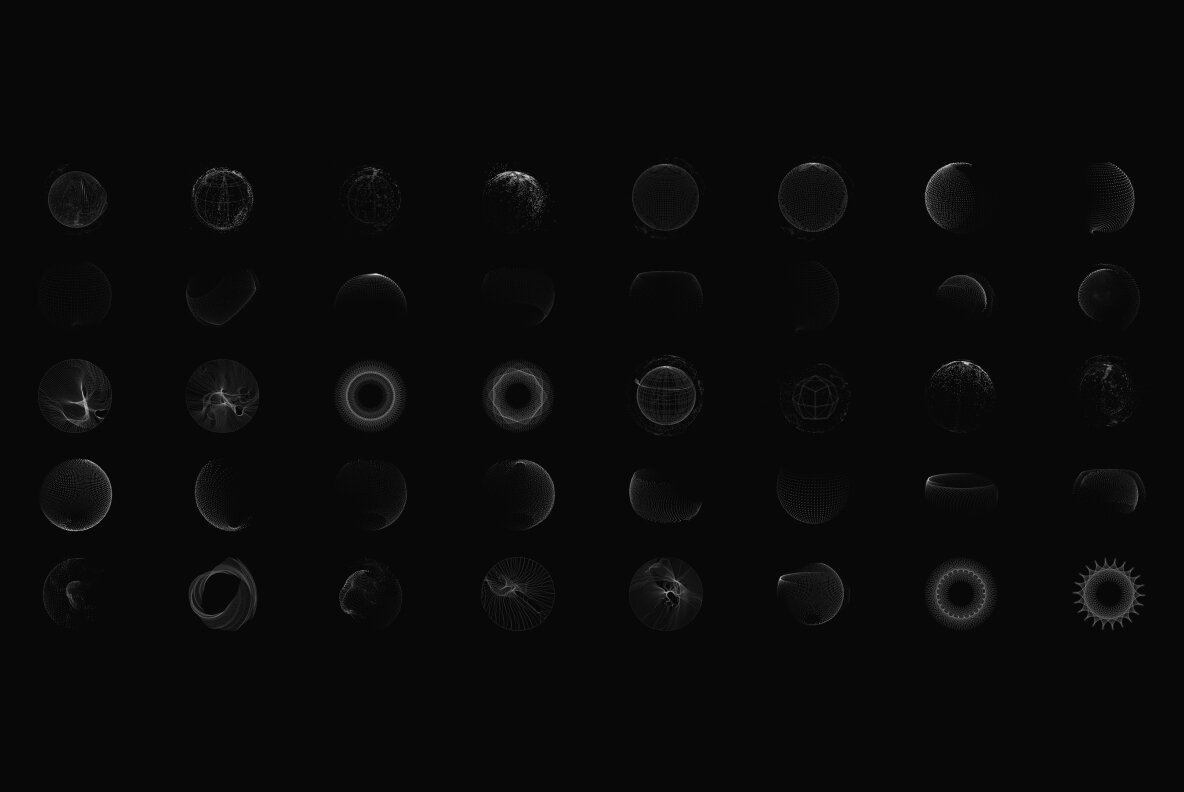 Geo Spheres Vector Pack 13