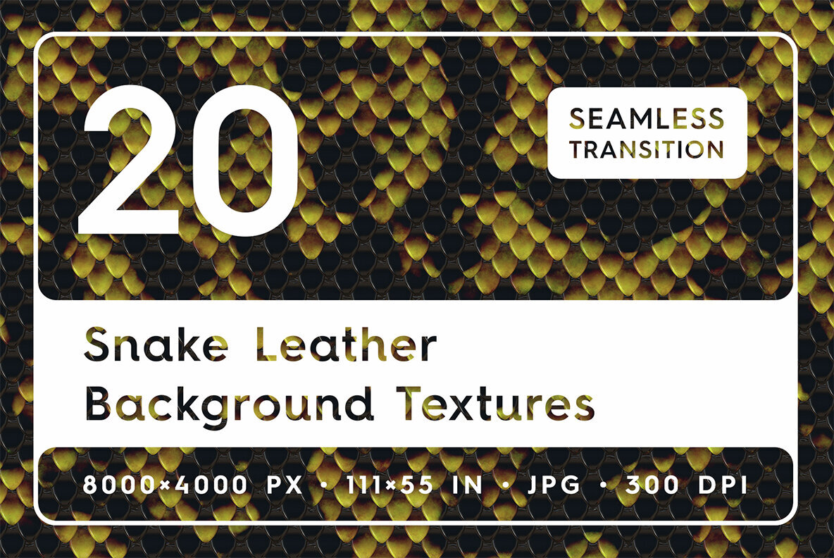 20 Snake Leather Background Textures 1