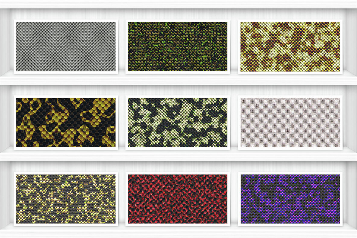 20 Snake Leather Background Textures 7