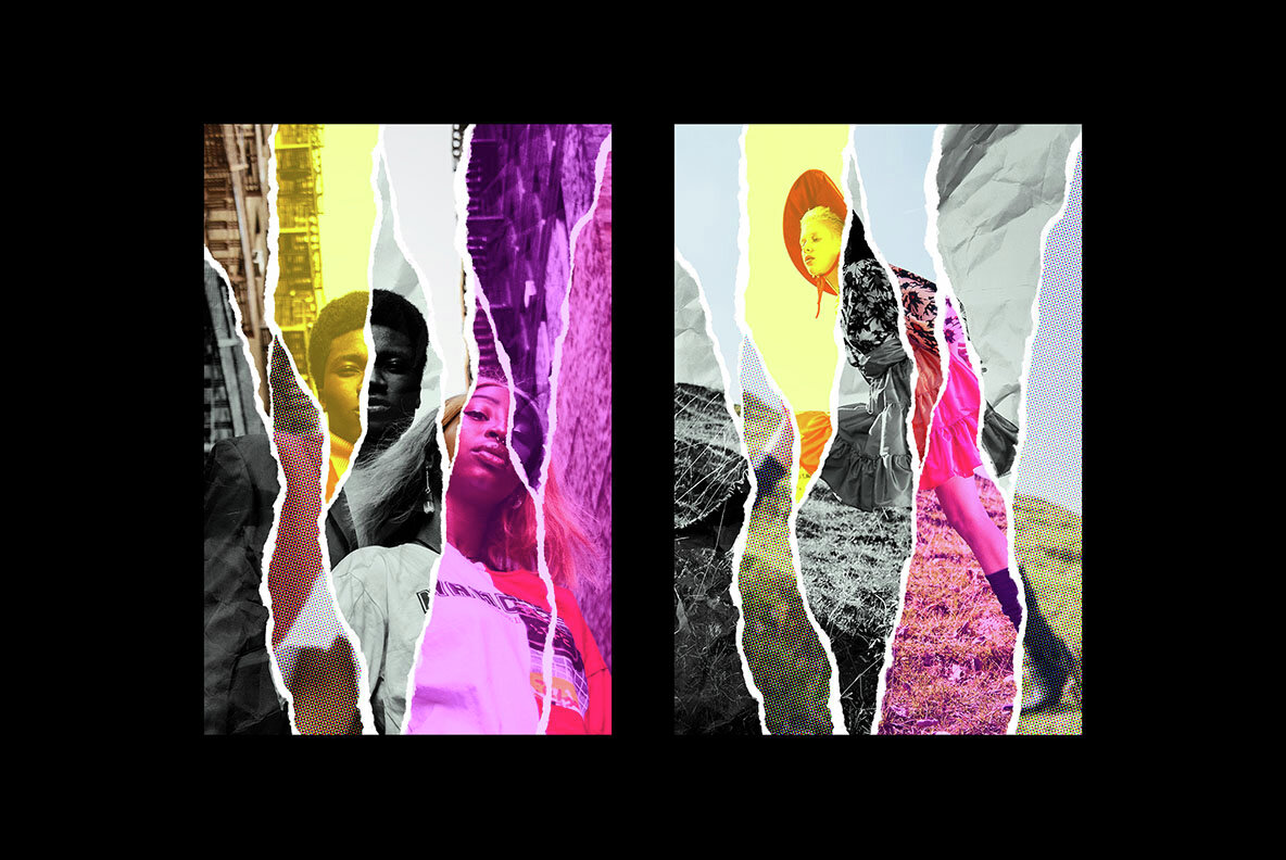 Torn Paper Pieces Photo Effect 5