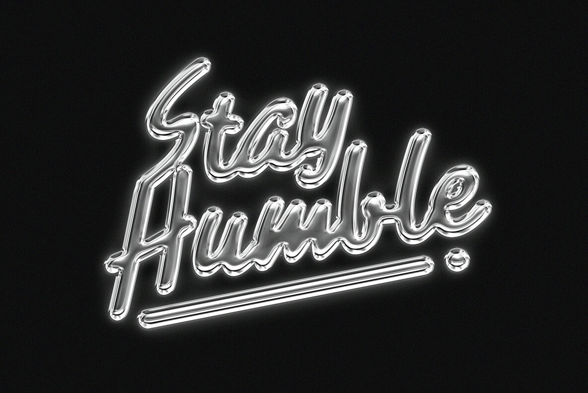 80s Television Chrome Text Effect 6