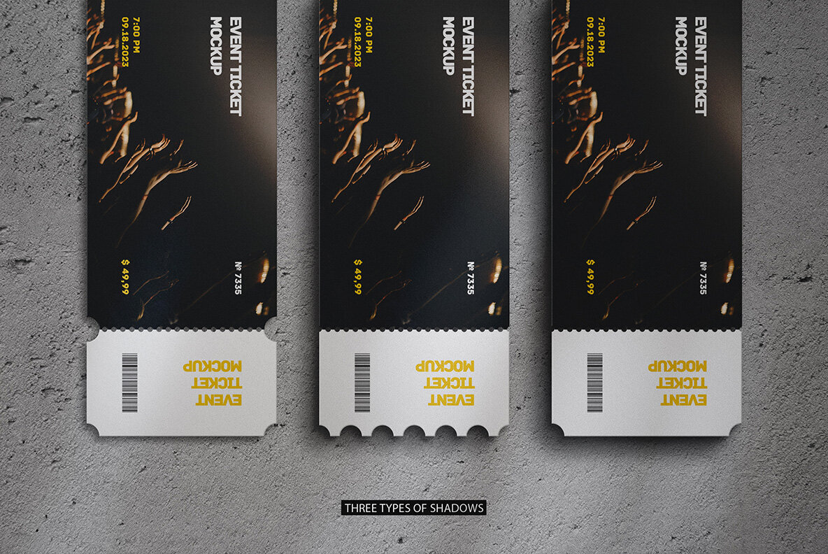 Event Tickets Mockup Scene 3