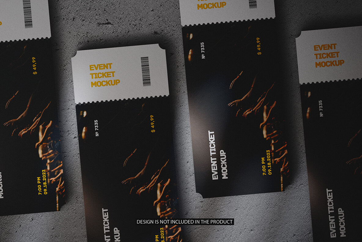 Event Tickets Mockup Scene 4
