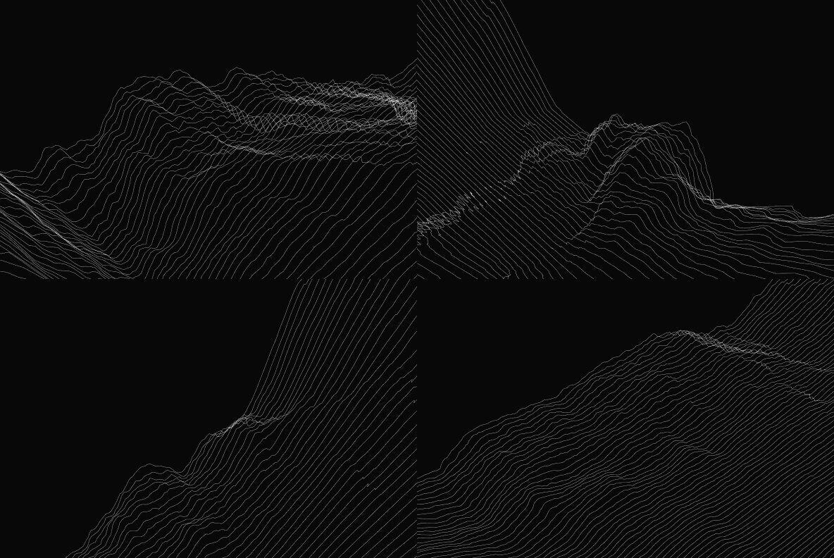 GEO LINES Abstract Vector Bundle 3