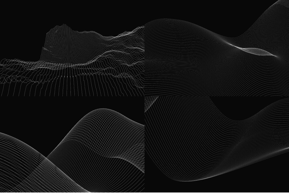 GEO LINES Abstract Vector Bundle 12