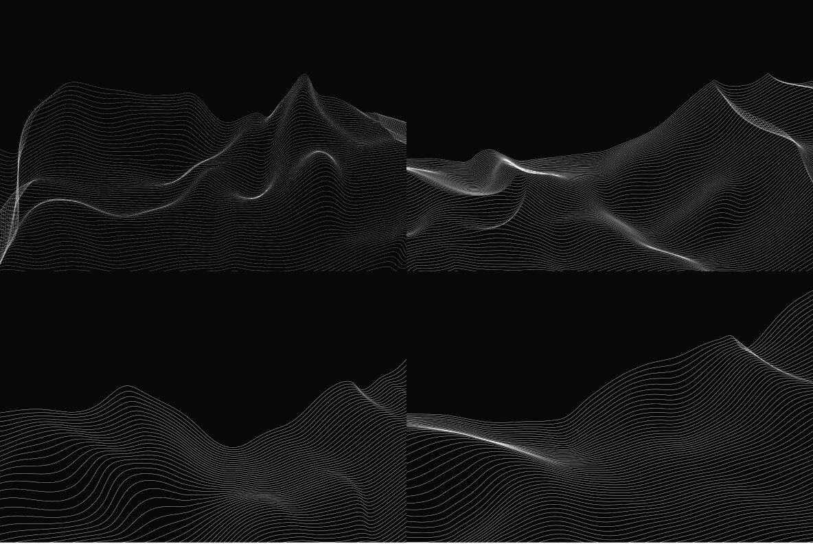 GEO LINES Abstract Vector Bundle 16