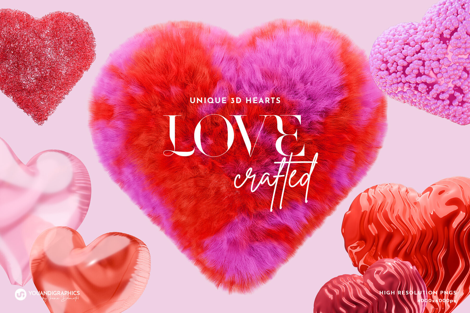 Love Crafted Hearts Graphics 1