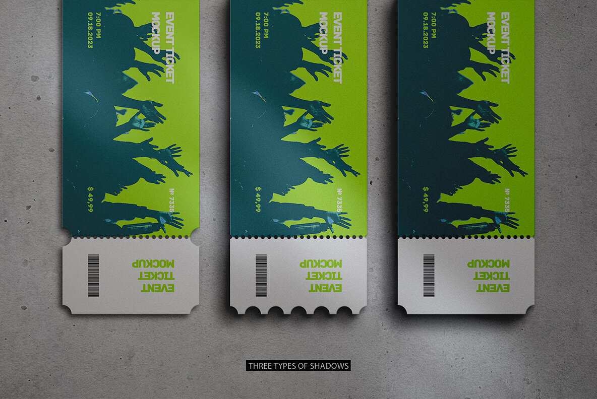 Event Ticket Mockup 3