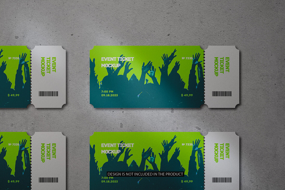 Event Ticket Mockup 4
