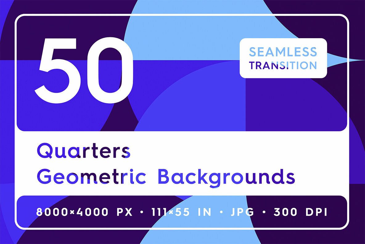 50 Quarters Geometric Backgrounds 1