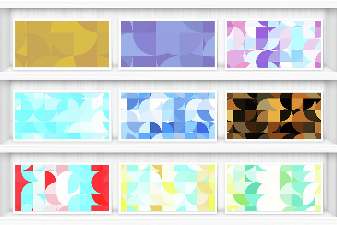 50 Quarters Geometric Backgrounds 3