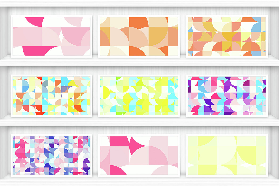 50 Quarters Geometric Backgrounds 5