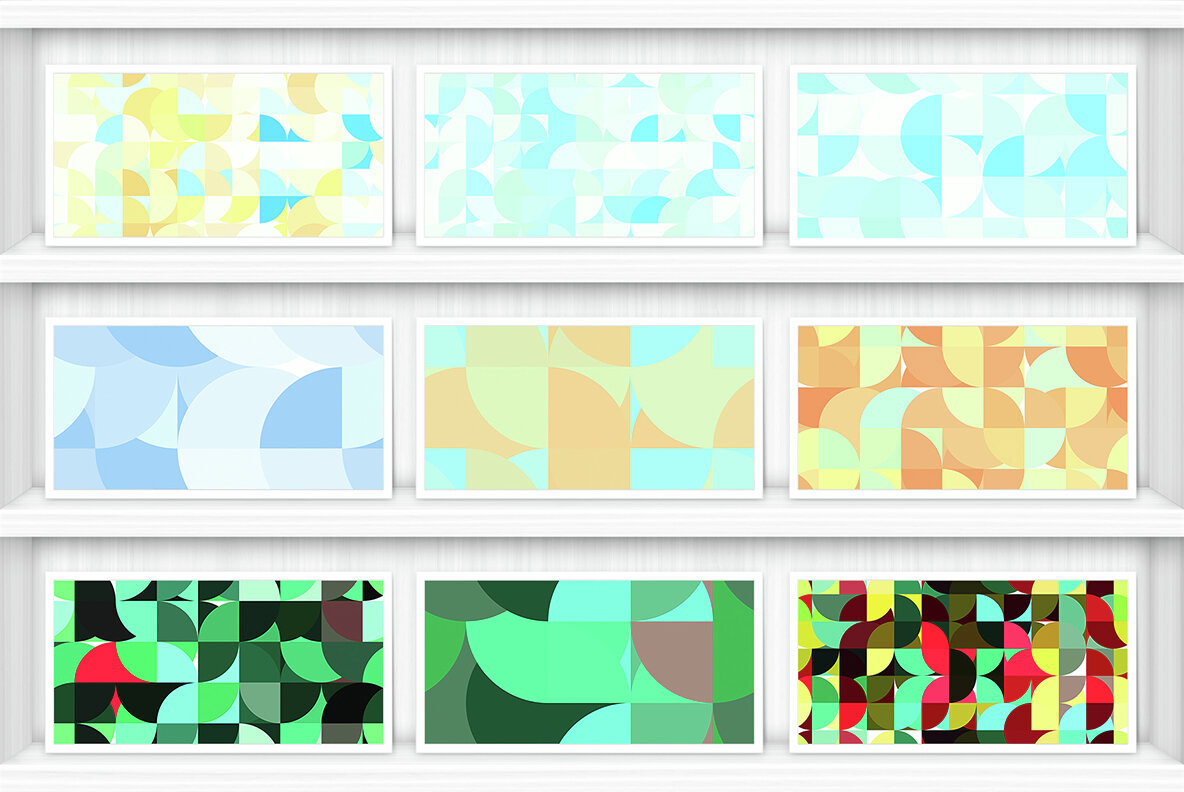 50 Quarters Geometric Backgrounds 6