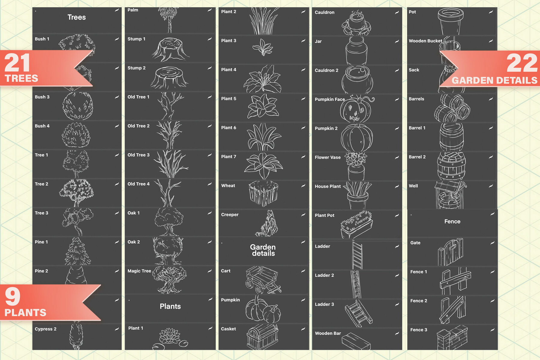 Isometric Town Procreate and Photoshop Creator 6