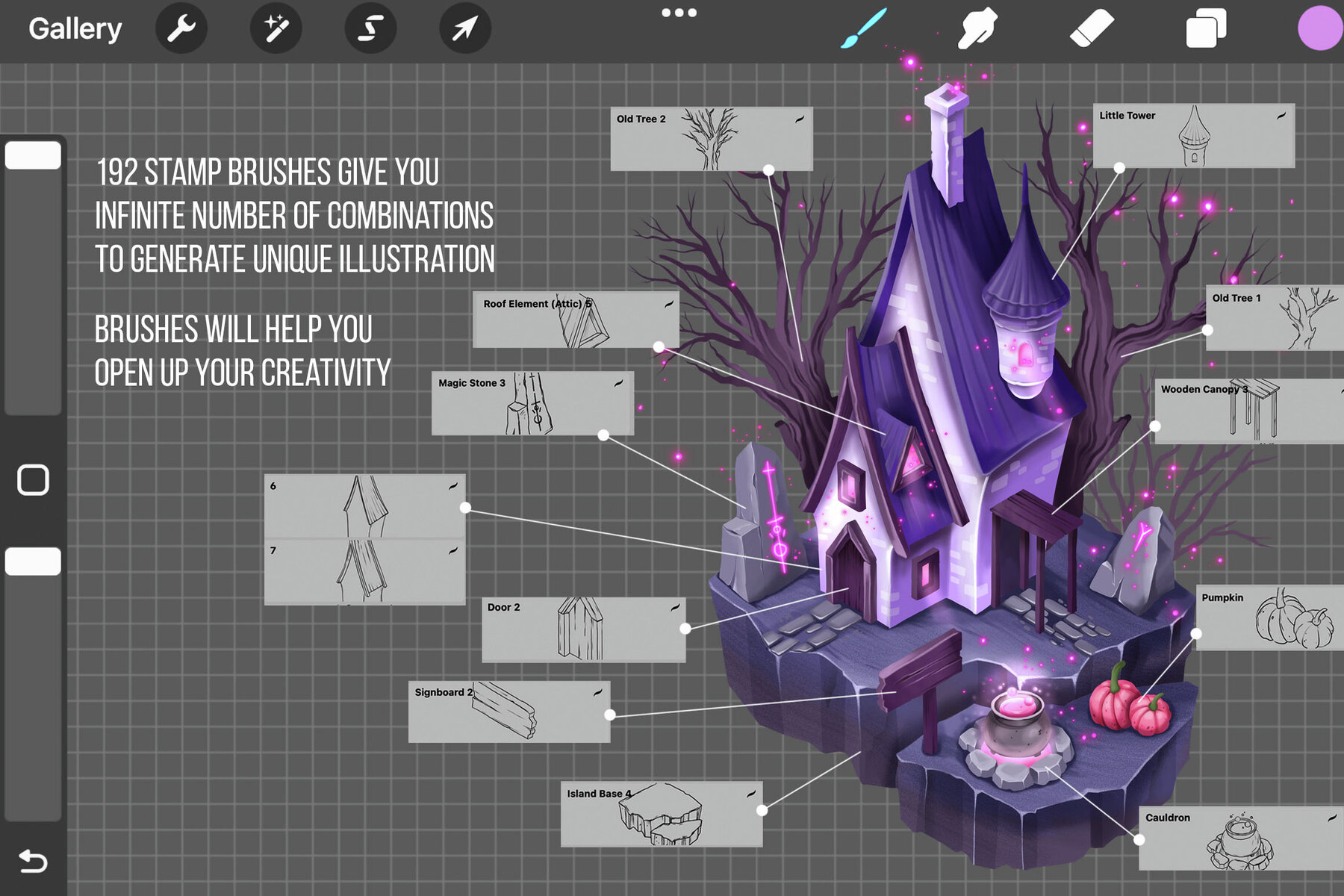 Isometric Town Procreate and Photoshop Creator 9