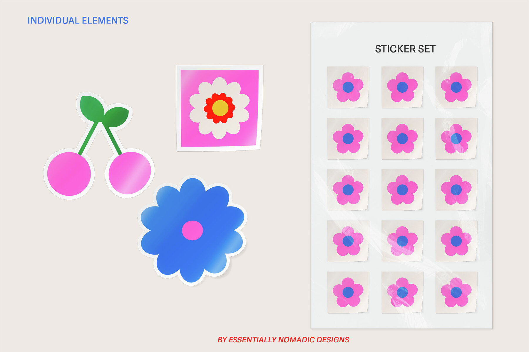 Bright Geometric Pattern   Shapes Creator Kit 6